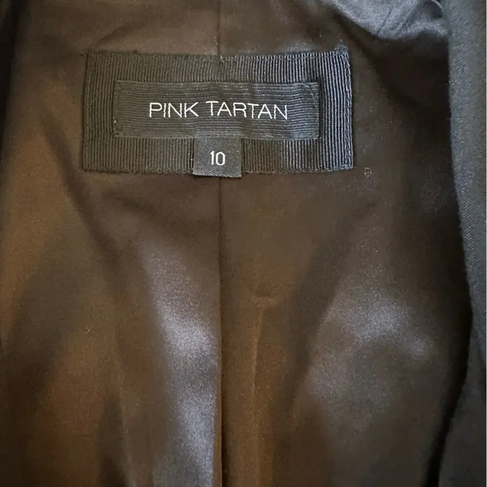Pink Tartan black jacket, size 10